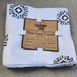 Kay Dee Designs Flour Sack Kithen Towels Set Of 3